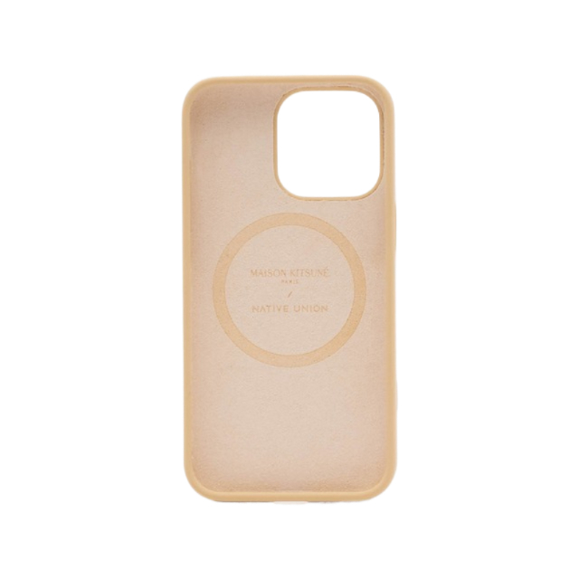 Maison Kitsune Collaboration iPhone 14 Pro Sling Case BEIGE