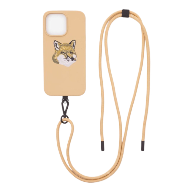 Maison Kitsune Collaboration iPhone 14 Pro Sling Case BEIGE
