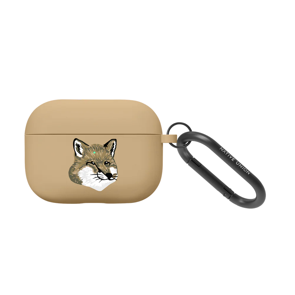 Maison Kitsune Collaboration AirPods Pro 2 Carabiner Case BEIGE