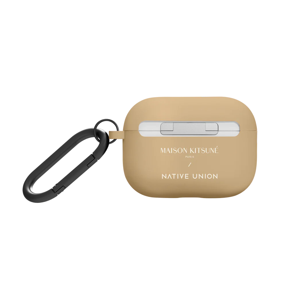 Maison Kitsune Collaboration AirPods Pro 2 Carabiner Case BEIGE