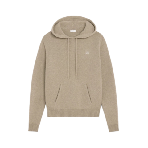 Wool Cashmere Triomphe Hooded Sweater