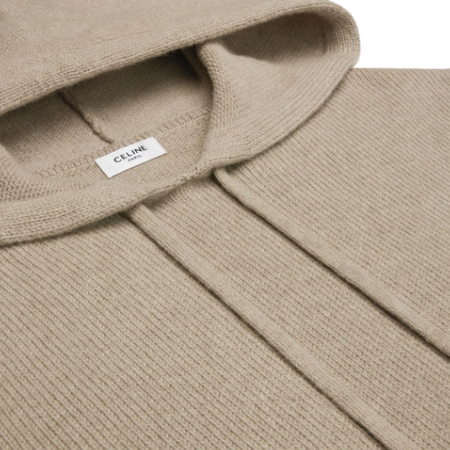 Wool Cashmere Triomphe Hooded Sweater