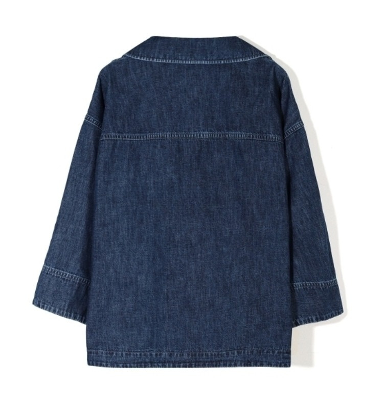 Chambray Denim Kaftan Top