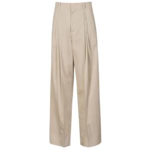Technical cotton silk trousers