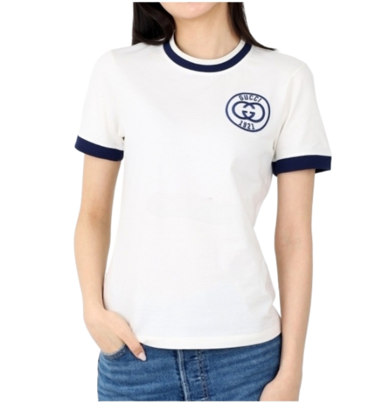 Embroidered cotton jersey t-shirt