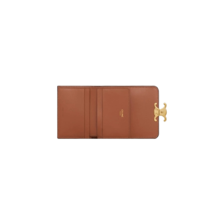 Triomphe Canvas Coin Compact Wallet