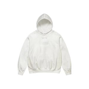Supreme x MM6 Maison Margiela Foil Box Logo Hooded Sweatshirt White - 24SS