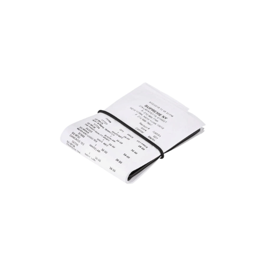 Supreme x MM6 Maison Margiela Receipt Wallet White - 24SS