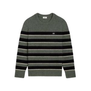 Striped Triomphe crewneck wool sweater