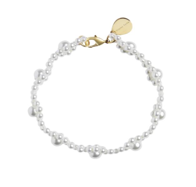 Daisy Pearl Chain Bracelet