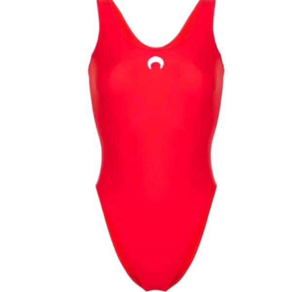 Moon logo print swimsuit