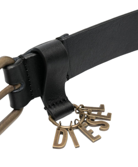 D VINA logo charm leather belt