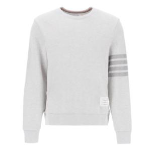 Tonal 4 Bar Stripe Relaxed Fit RWB Tab Loopback Terry Sweatshirt