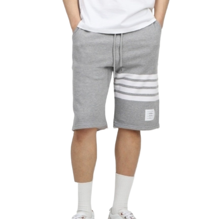 4-bar stripe loopback jersey sweat shorts