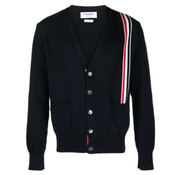 RWB Striped Intarsia Cotton Cardigan