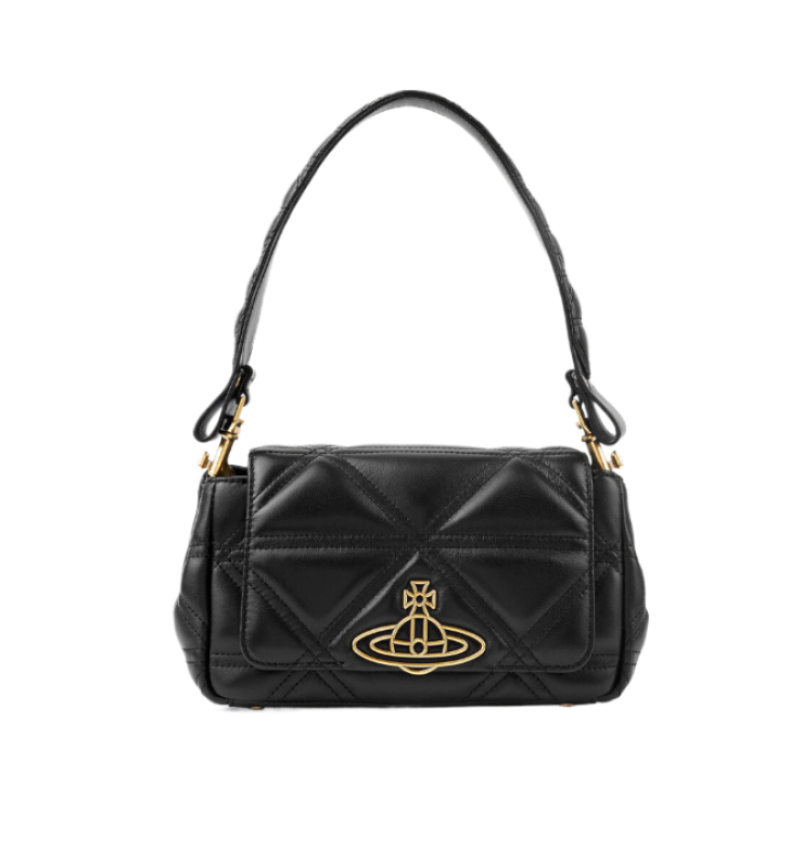 ORB logo plaque quilted shoulder bag