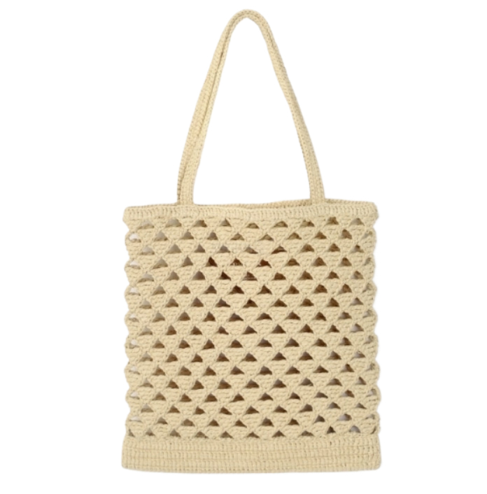 Woven Crochet Tote Bag