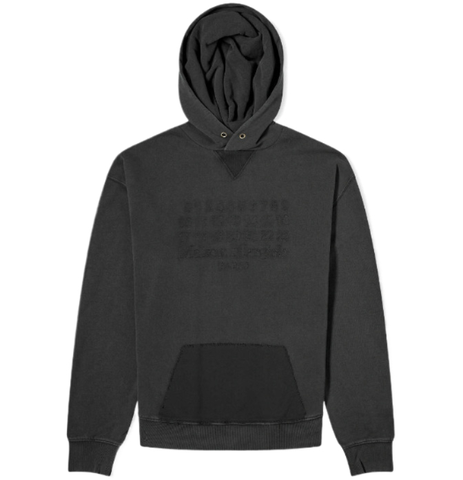 Reverse logo hooded sweatshirt 