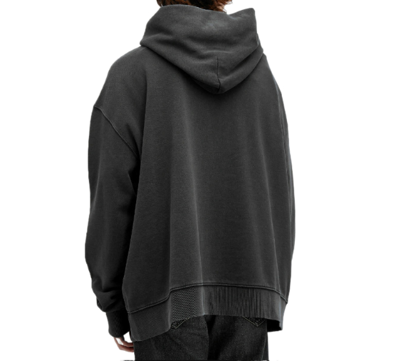 Reverse logo hooded sweatshirt 