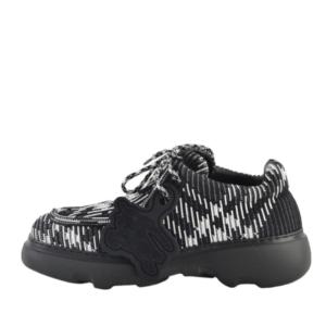 Checkered Woven Creepers Shoes