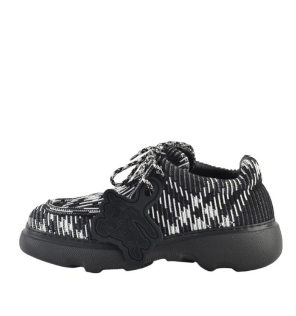 Checkered Woven Creepers Shoes