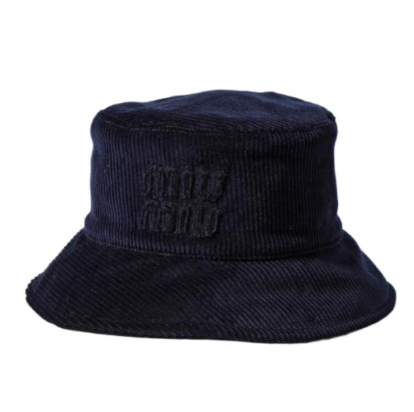 Logo corduroy bucket hat