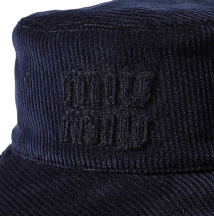 Logo corduroy bucket hat