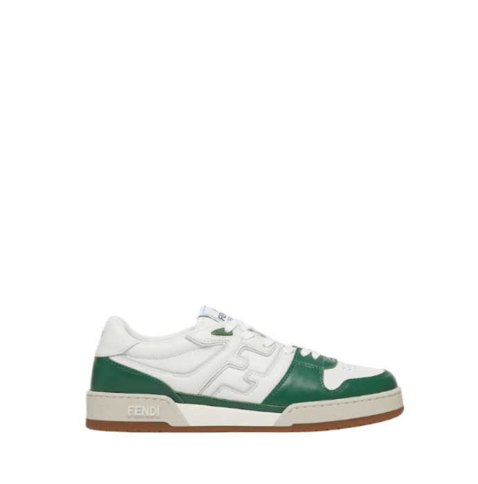 Match leather low-top sneakers