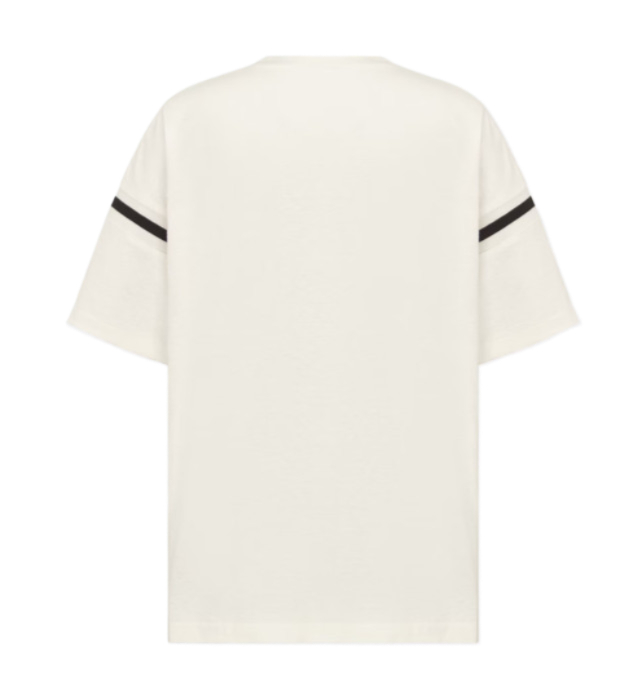 Oversized fit slub cotton jersey short sleeve t-shirt