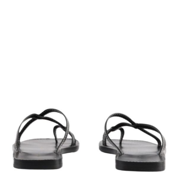 Link leather sandals