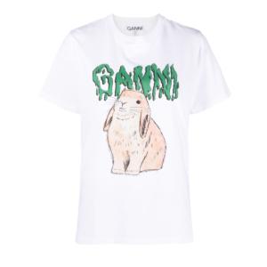 Bunny logo basic cotton jersey T-shirt