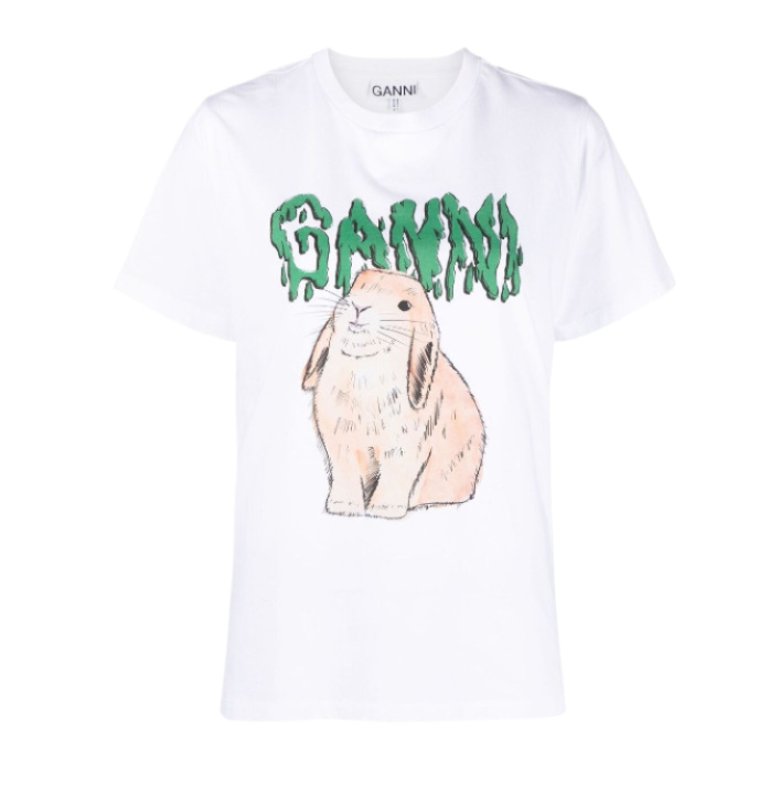 Bunny logo basic cotton jersey T-shirt