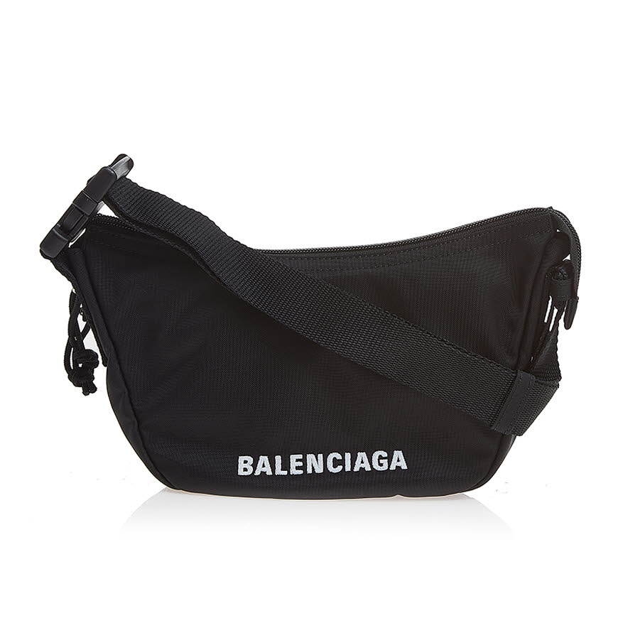 Women's wheel small sling bag in black
