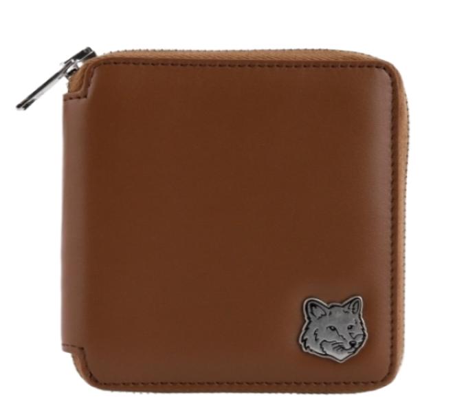 Fox Head Square Zipper Wallet
