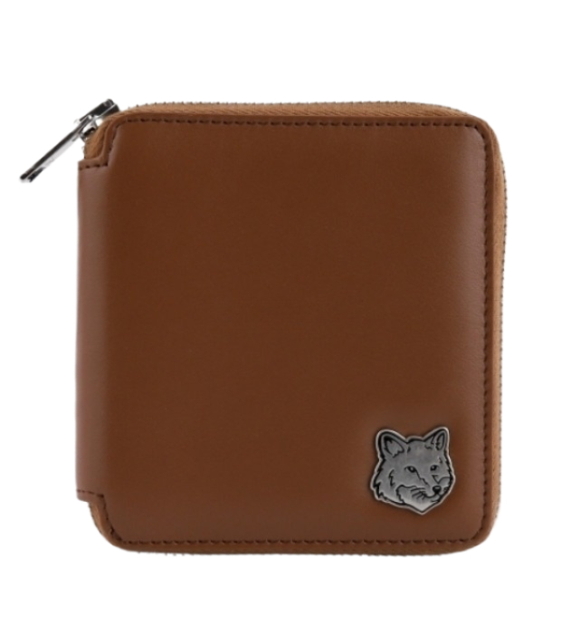 Fox Head Square Zipper Wallet