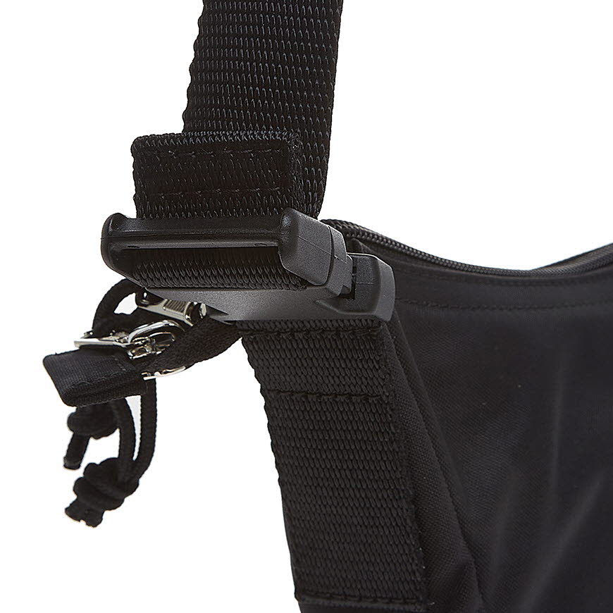 Women's wheel small sling bag in black