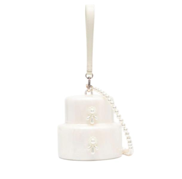 Simone Rocha Cake bead chain mini cross bag