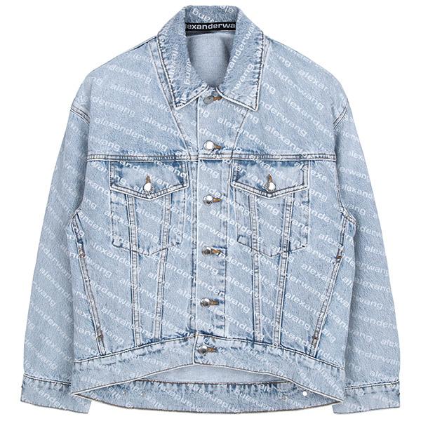 24SS Blue All-over Denim Jacket