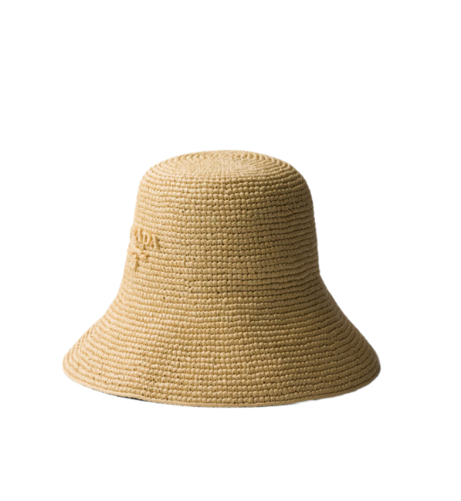 Raffia bucket hat