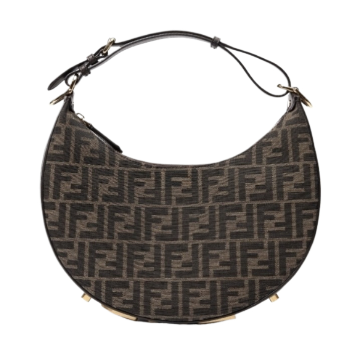 Fendigraphy small fabric hobo bag