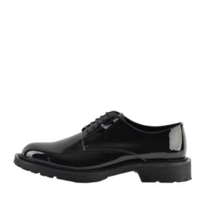 Patent Army Derby Shoes