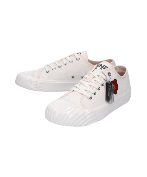 School low-top sneakers - Cream