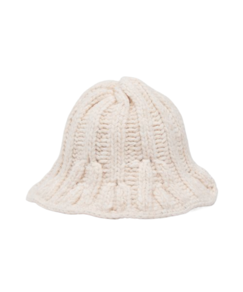 Knit Bucket Hat - Off White