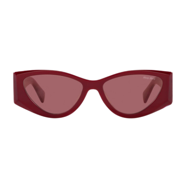 Logo temple cat eye sunglasses
