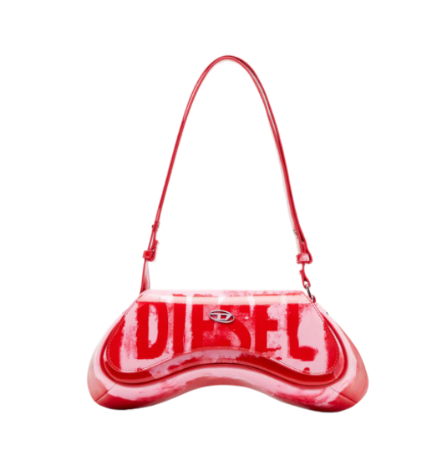 PLAY logo printing shoulder bag