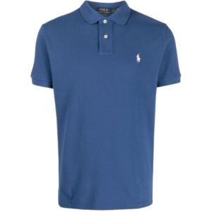 Pony logo embroidered polo short sleeve shirt