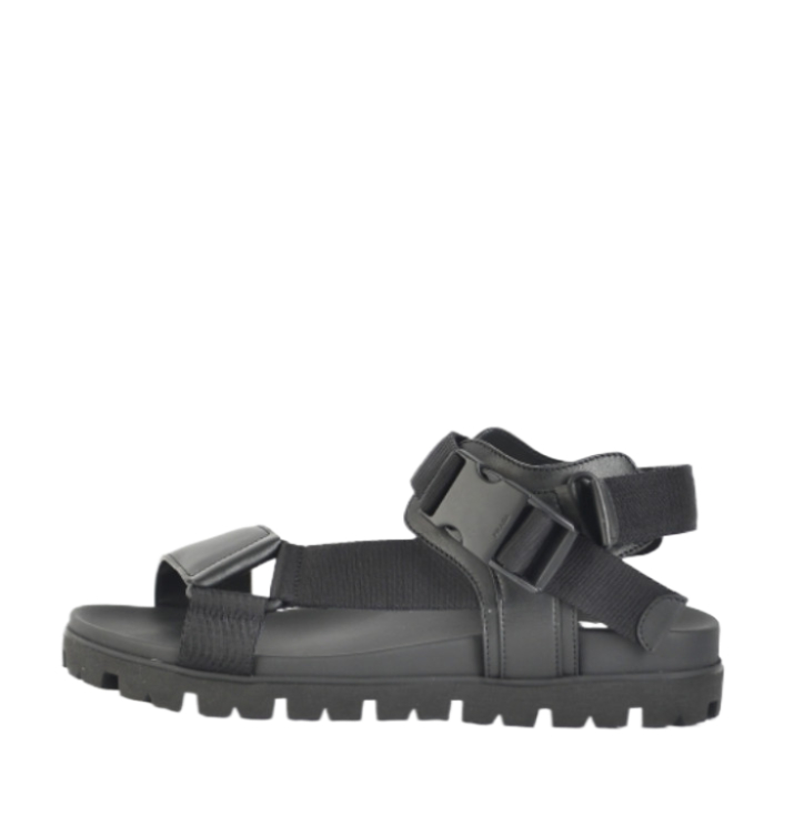 Nylon buckle strap sandals