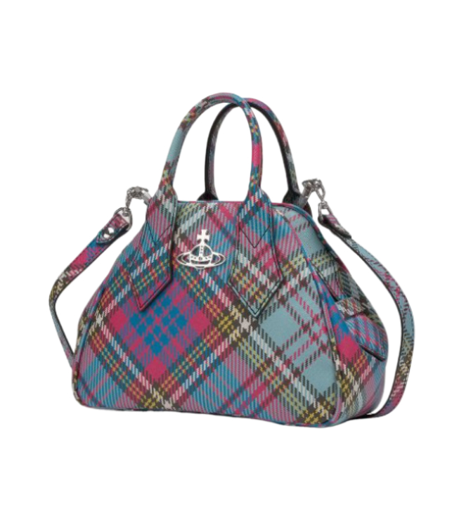 ORB Yasmin tartan tote bag