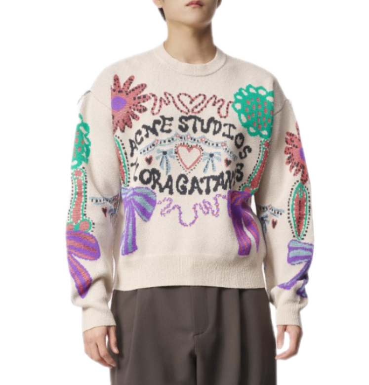 Florangata jacquard knit - Off-white:Multi