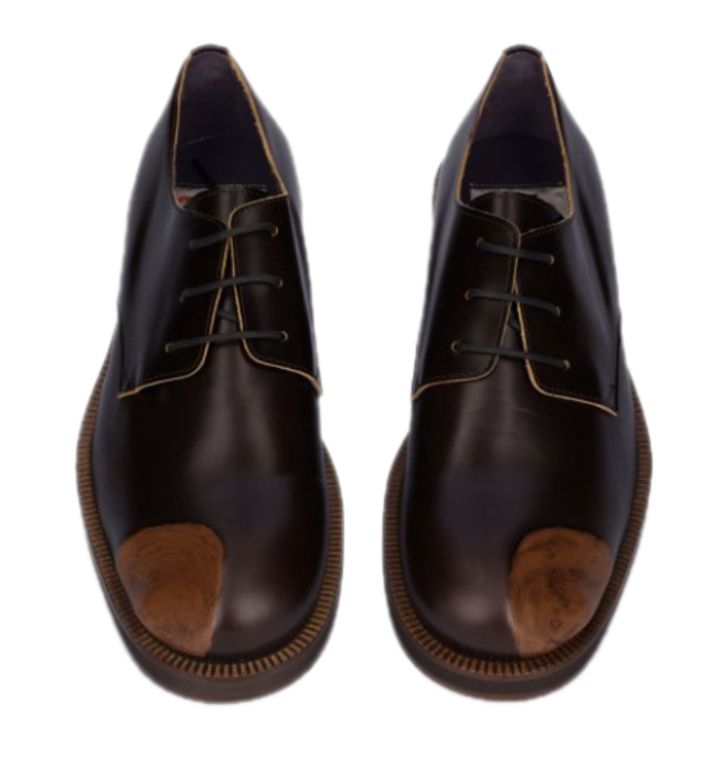 Leather Derby Shoes - Brown